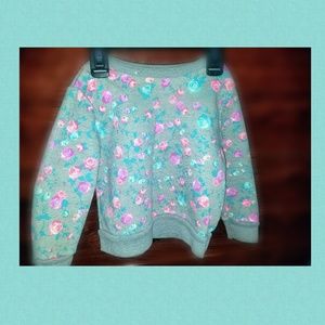 Girls flower sweater